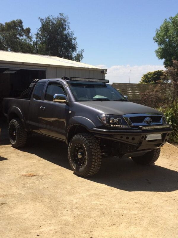 Toyota N70 Hilux Windscreen Mounting Brackets to Suit 50” Curved LED Light Bar