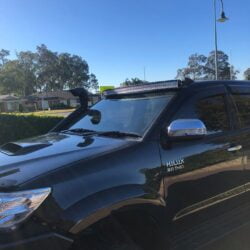 Toyota N70 Hilux Windscreen Mounting Brackets to Suit 50” Curved LED Light Bar