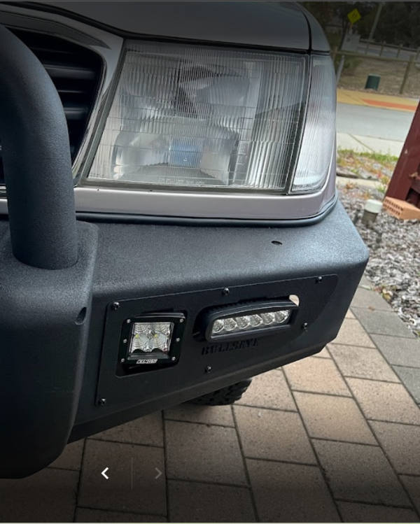 Fog Light panel (pair) - Black powder coated