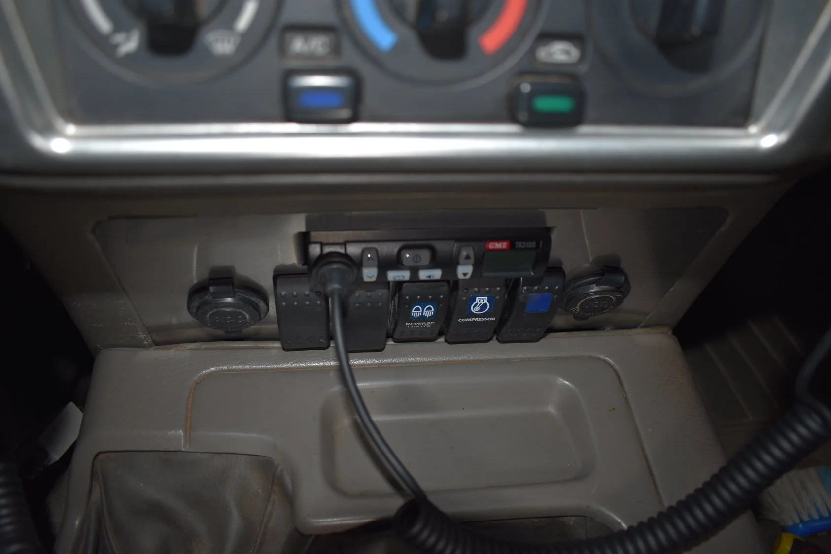 Nissan Patrol GU Lower Dash Panel - Switch x UHF (Mount Only) - Image 3