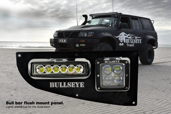 Fog Light panel (pair) - Black powder coated