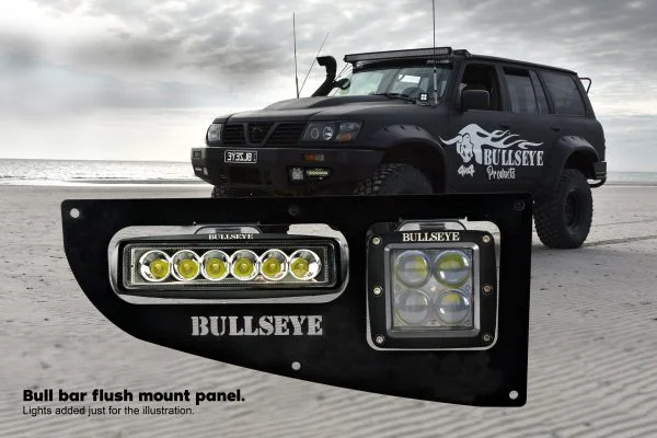 Fog Light panel (pair) - Black powder coated