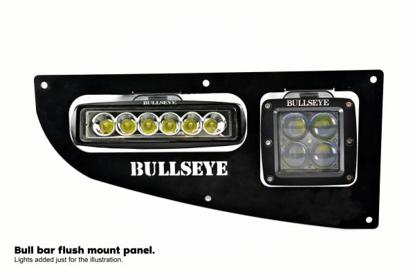 Fog Light panel (pair) - Black powder coated