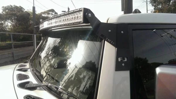 Toyota FJ Cruiser 50" Curved Windscreen Mounting Brackets