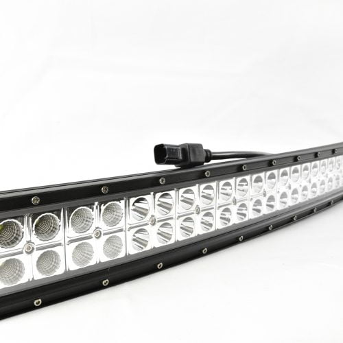 240w Dual Row 42 Curved LED Light bar 6000k Bright White Light Bullseye Products 4x4