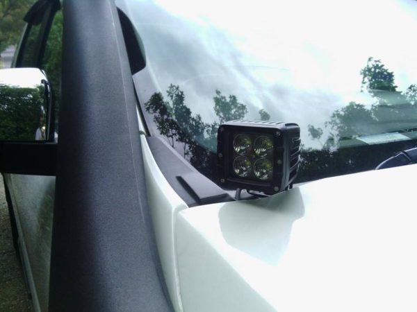 Ford PX Ranger Cowl mount ditch light bonnet mount side lights Pod lights bullseye products lilydale melbourne australia