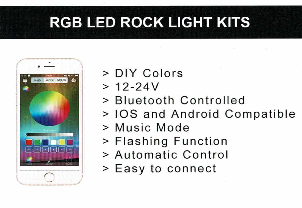 LED rock pod light colour changing Lilydale Melbourne Bullseye Products 4x4