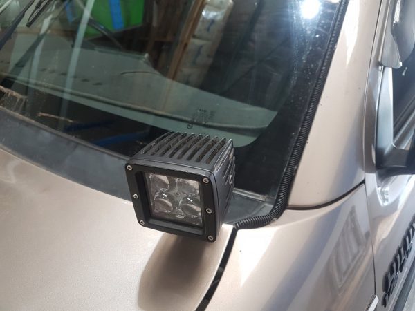 cowl ditch light bonet mount side lights pod lights bullseye products 4x4 cars Lilydale Melbourne Australia LED 20W 4D Square 50000 hours