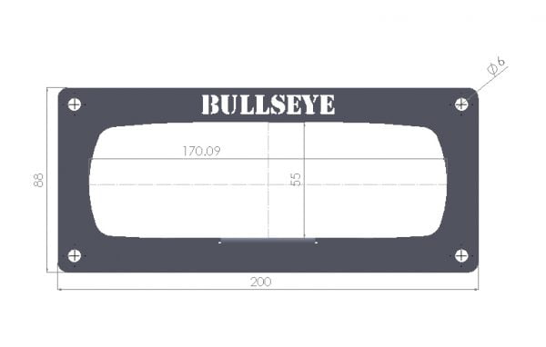 Rectangle Fog Light Panel (pair) - Bull Bar Mount - Image 3