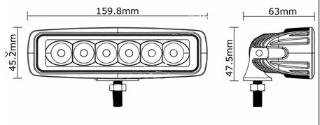 Rectangle Driving Lights (Pair) – Lights only - Image 4