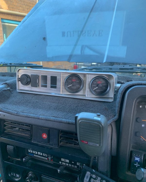 Nissan Patrol GQ Dash Pod - 2x Gauge Socket and 3x Switch Socket Mount
