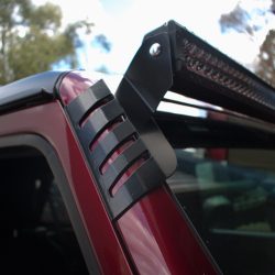 (Black) Jeep Wrangler - 50” Curved Windscreen Mounts