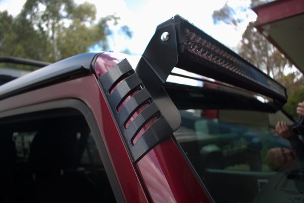 (Black) Jeep Wrangler - 50” Curved Windscreen Mounts