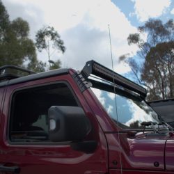 (Black) Jeep Wrangler - 50” Curved Windscreen Mounts