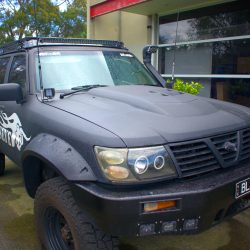 Nissan GU Patrol 2200mm Roof Rack Backbones Mounting Systems - Night Hawk Range