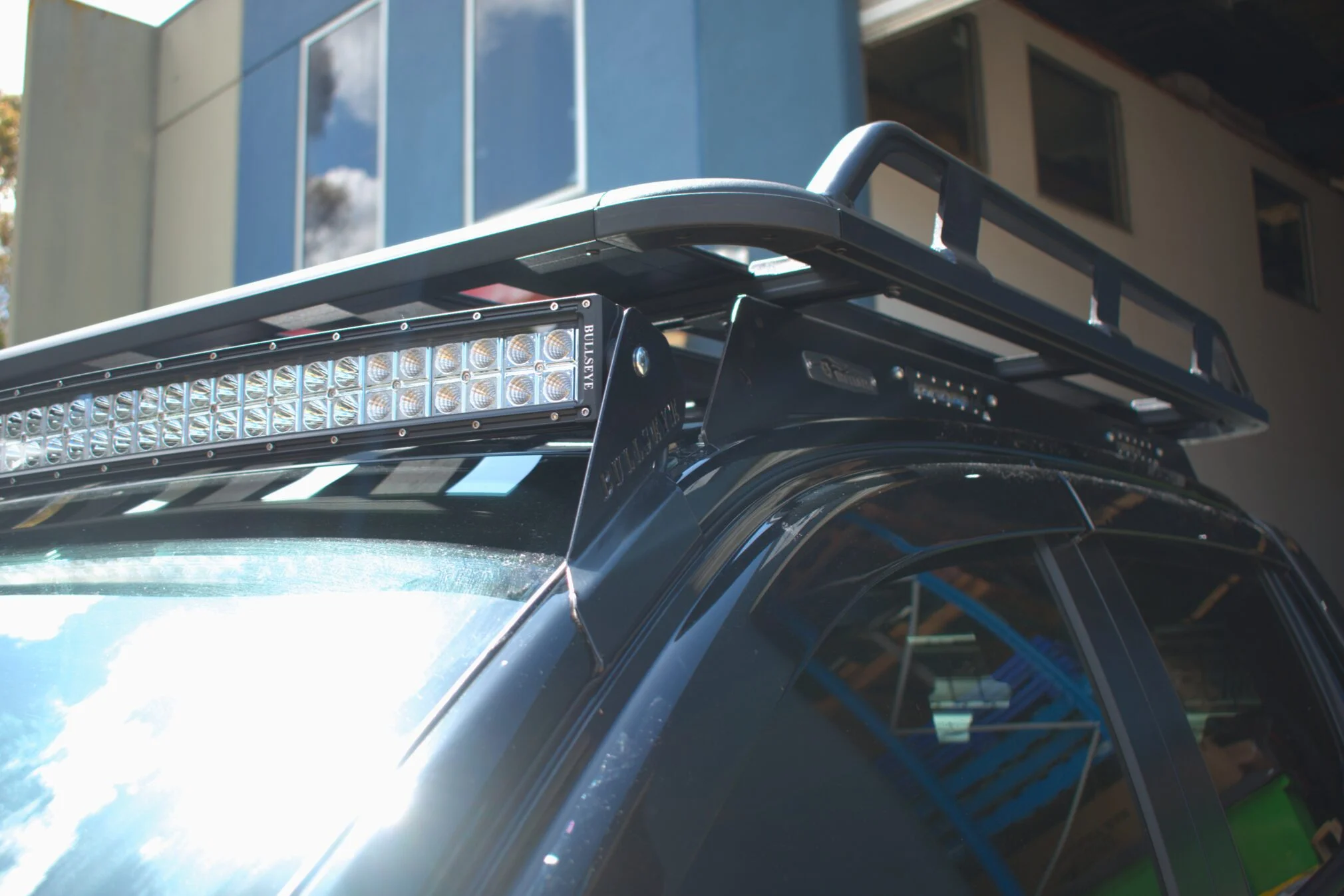 (Black)Ford Next Gen Ranger 50" Curved Windscreen Mounting Brackets