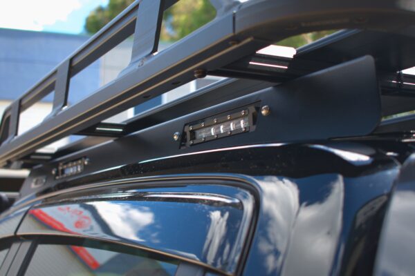 7.5" Ultraslim light bars on a roof rack mounting system