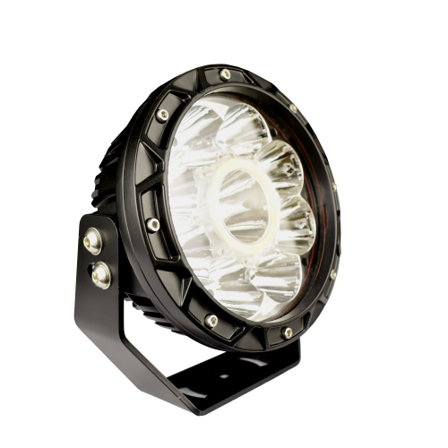 HALO 7 7" 60W 4D Spotlight with white Halo (Pair) with DT plug & play